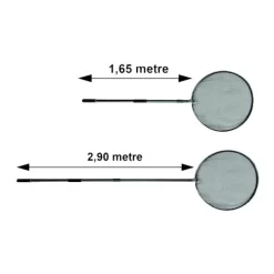 Retino Koi Ø80 cm manico telescopico 2,9 mt